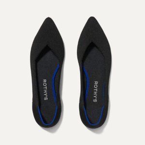 Rothy's The Point in Black Solid- NEVER WORN!